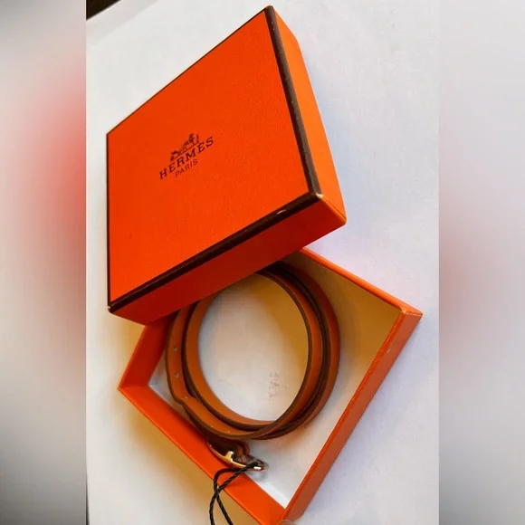 Hermes chamonix hapi 3mm Leather Bracelet - Picture 4 of 7